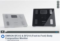Omron BF212 a BF214 -Monitory stavby lidského těla s lékařskou váhou