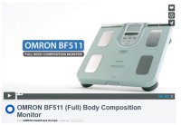 Omron BF-511 - Monitor stavby lidského těla s lékařskou váhou (vhodný i pro děti od 6ti let)