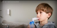 Respirační onemocnění trápí až 60 % dětí