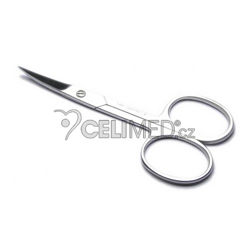 JV-513/A Nůžky na nehty, zahnuté, jemné dobrušované, lesklé 9cm