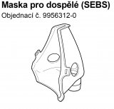Maska SEBS pro dospělé - C803,C802, C801,C801KD, C28, C28P, C29, C30, C900,U17,U12,U07