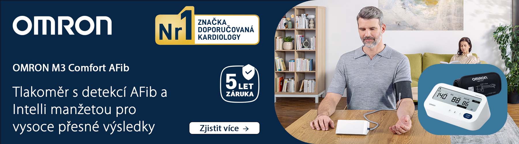 Tlakoměr OMRON M3 Comfort Afib